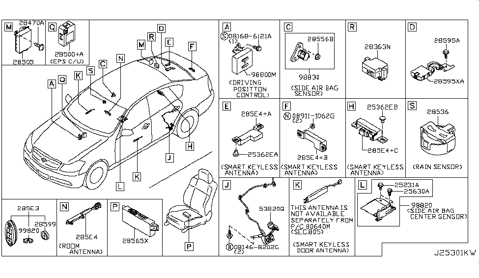 Infiniti 28505-EH100 Control Assembly-HICAS