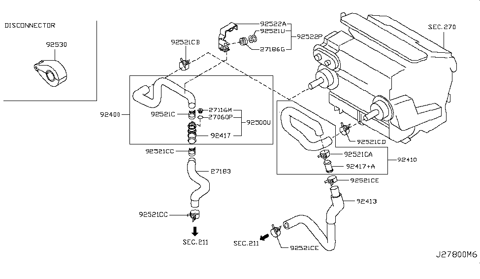 Infiniti 92520-AR000 Clip