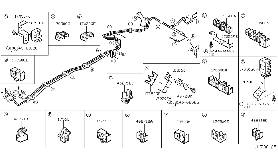 Infiniti 17571-EG020 Clamp