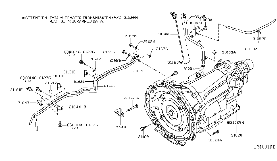 Infiniti 31020-EJ20D Transmission Assembly - Automatic