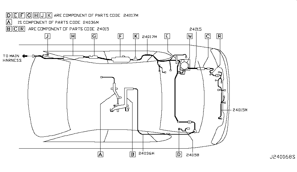 Infiniti 24036-EJ71A Harness-Audio