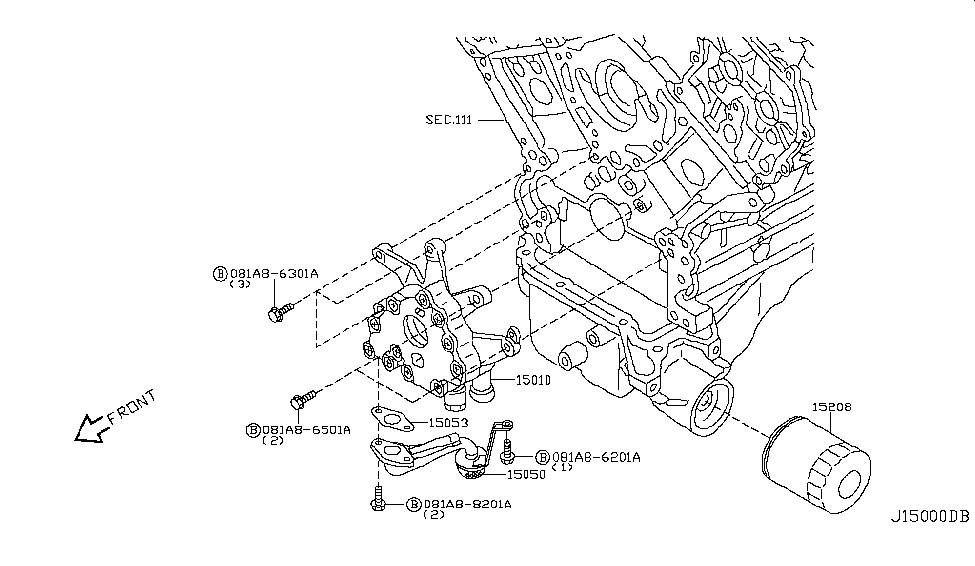 Infiniti 081A8-6501A Bolt