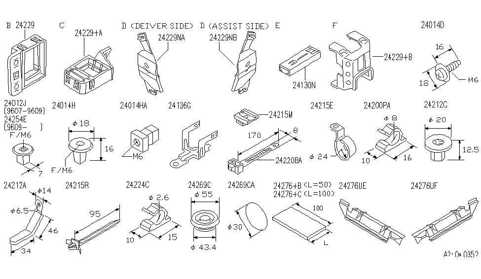 Infiniti 24280-10Y10 Protector-Harness