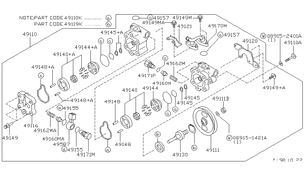 Infiniti 49120-43P00 Bracket Assy-Power Steering Pump