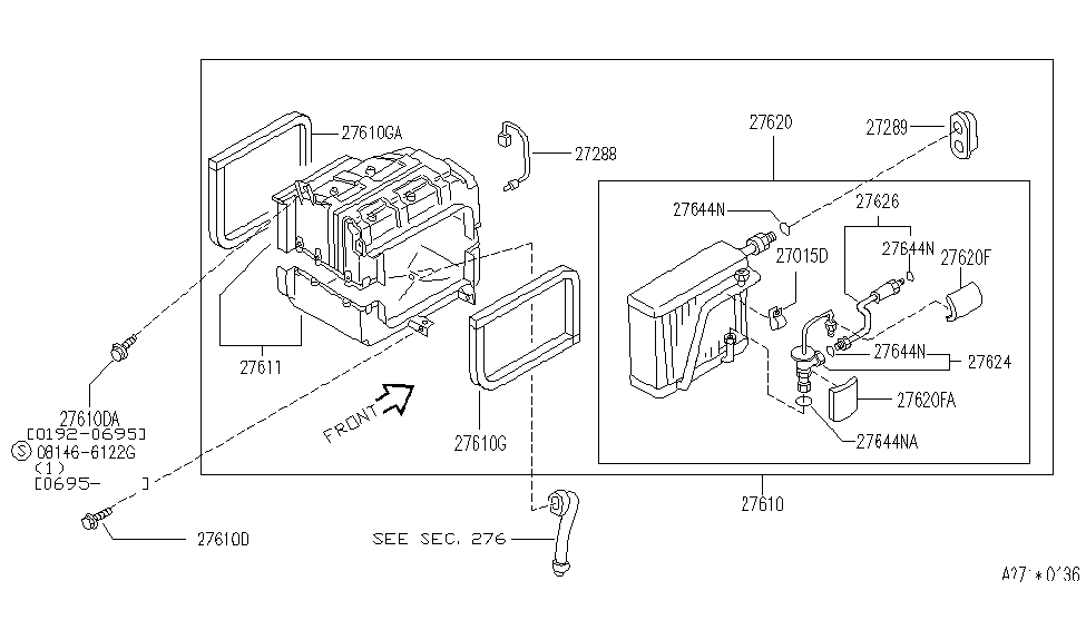 Infiniti 27270-10Y01 Cooling Unit