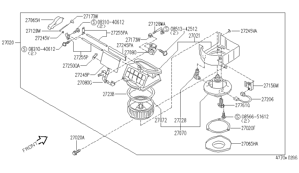 Infiniti 27230-5P100 Fan-Blower