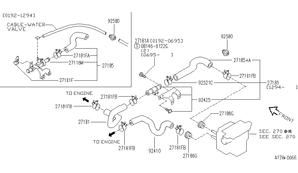 Infiniti 92560-0P000 Grommet