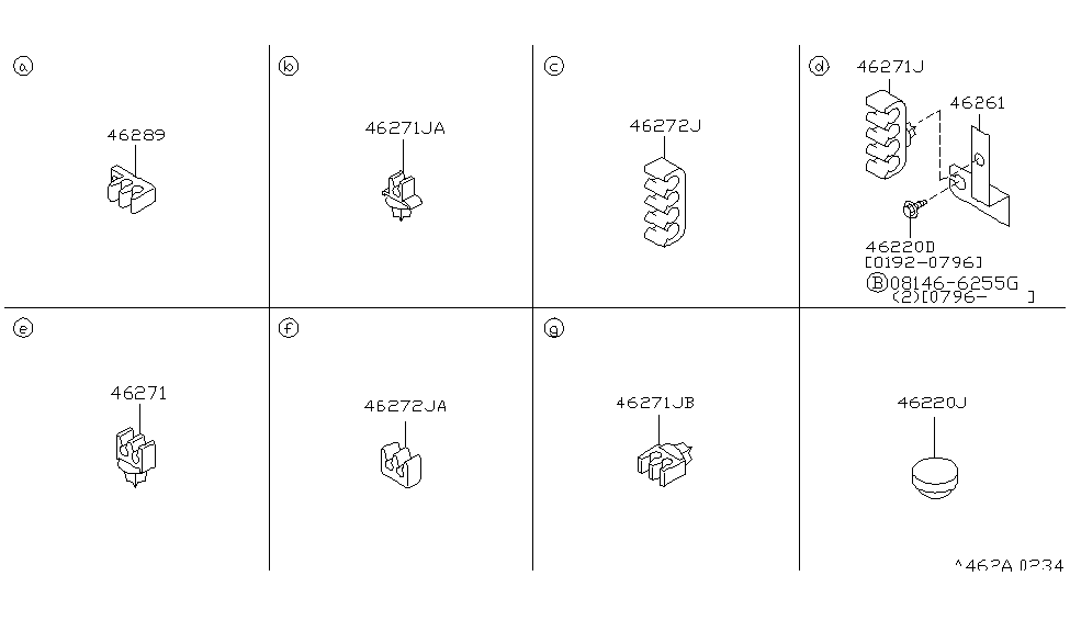 Infiniti 46261-10Y00 Bracket-Brake Tube