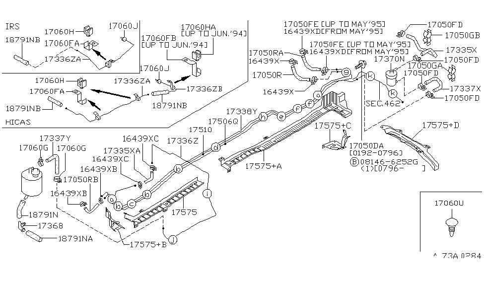 Infiniti 17575-1P102 Protector-Fuel Tube