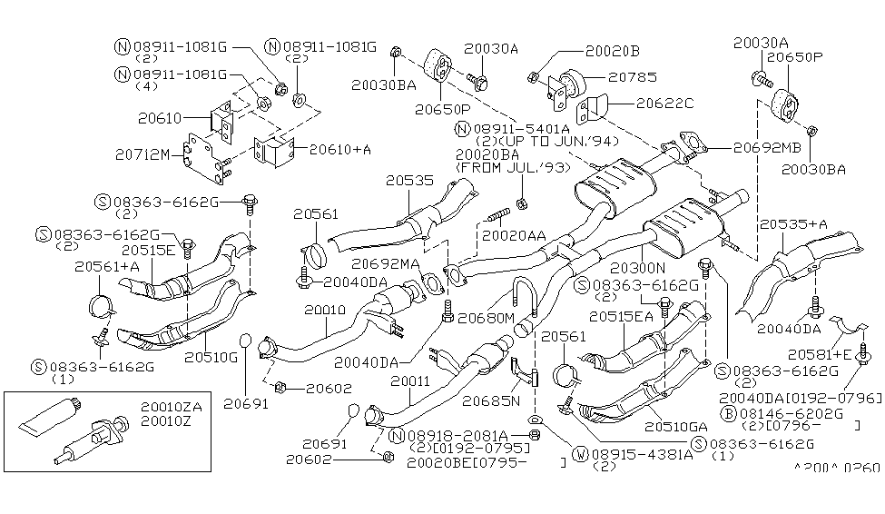 Infiniti 20785-10Y01 INSULATOR-Exhaust, Dynamic Damp