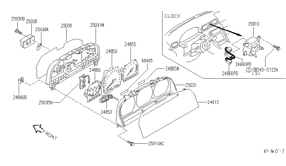 Infiniti 24811-18Y00 Housing-Meter Comb,Lower