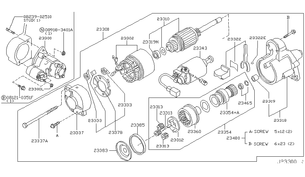 Infiniti 23340-W1810 Bolt-Through