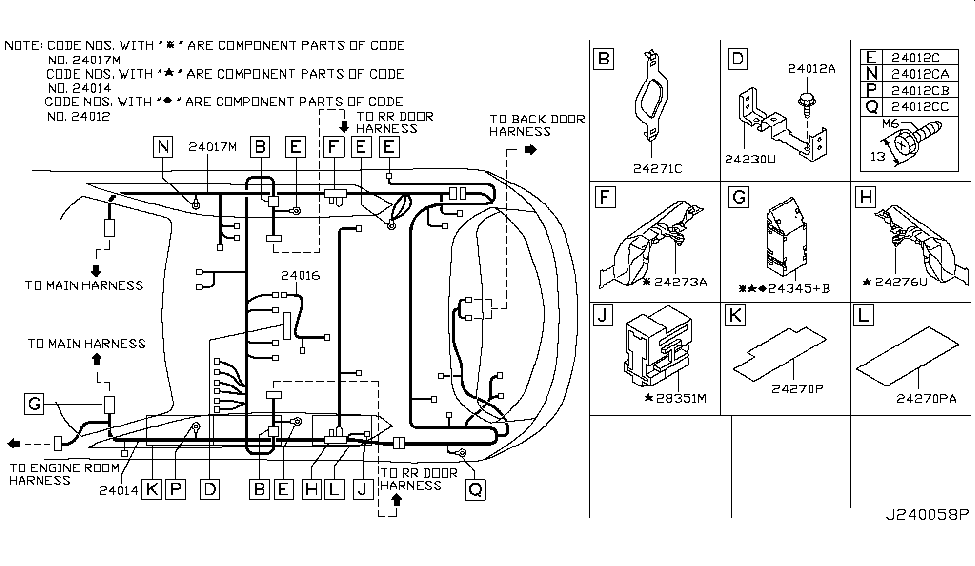 Infiniti 24230-CG00A Bracket