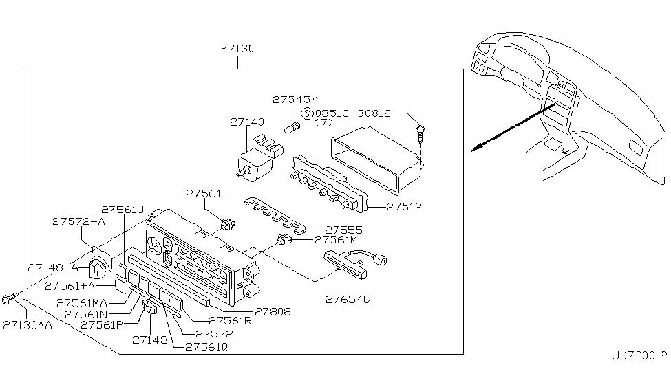 Infiniti 27527-40Y00 Lever-Temp Control