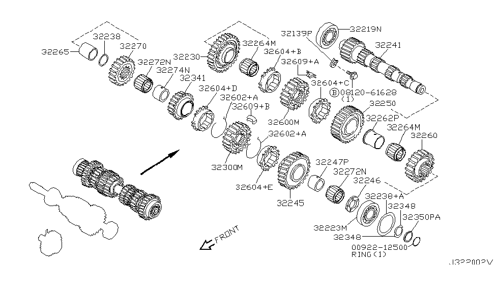 Infiniti 32350-6J010 Holder Ring