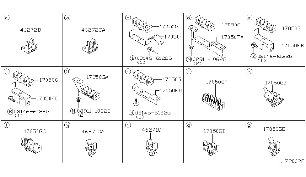 Infiniti 17561-7J100 Clip