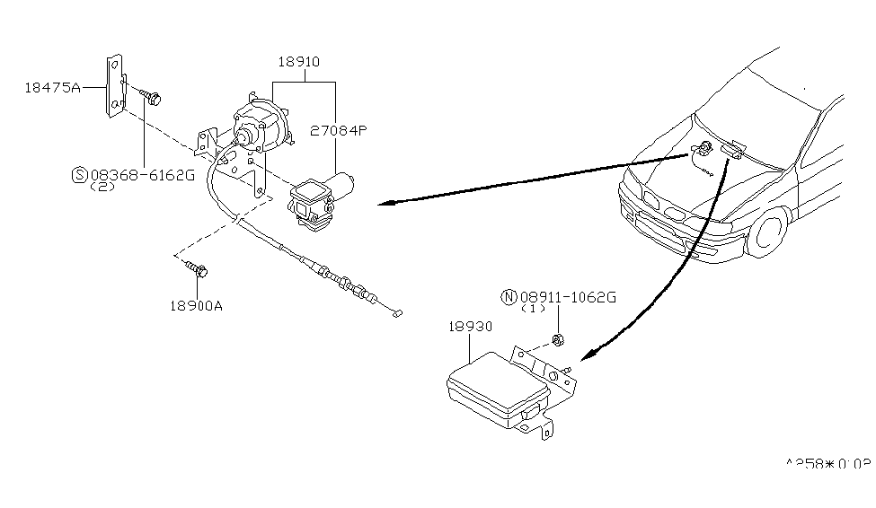 Infiniti 18912-7J100 Bracket-Ascd Actuator