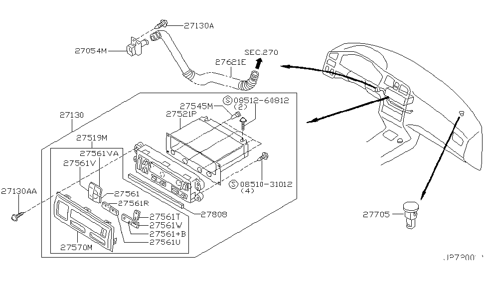 Infiniti 27519-7J160 Case-Control