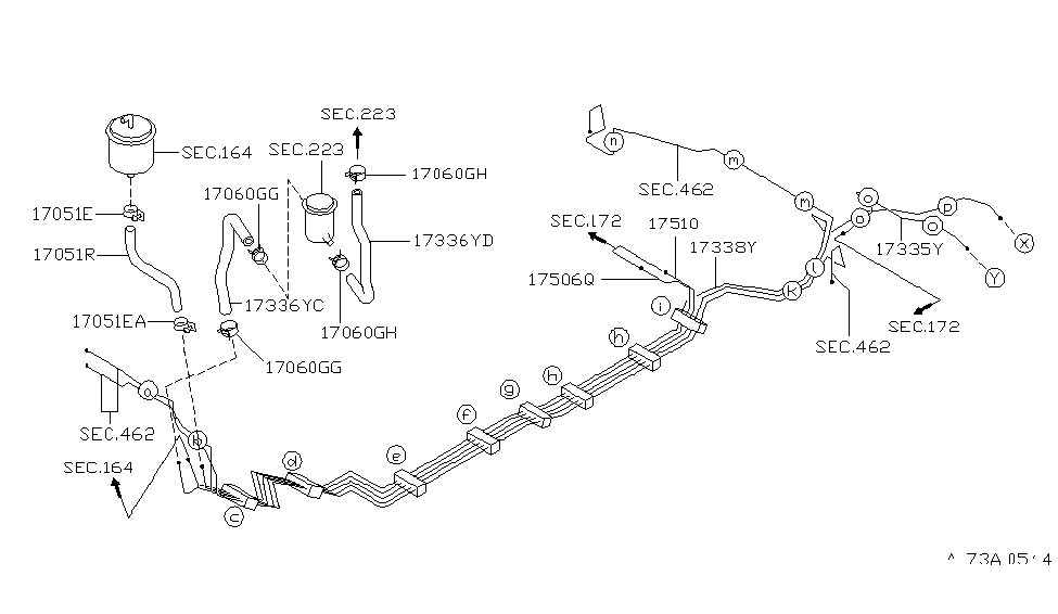 Infiniti 17550-7J400 Hose-Fuel