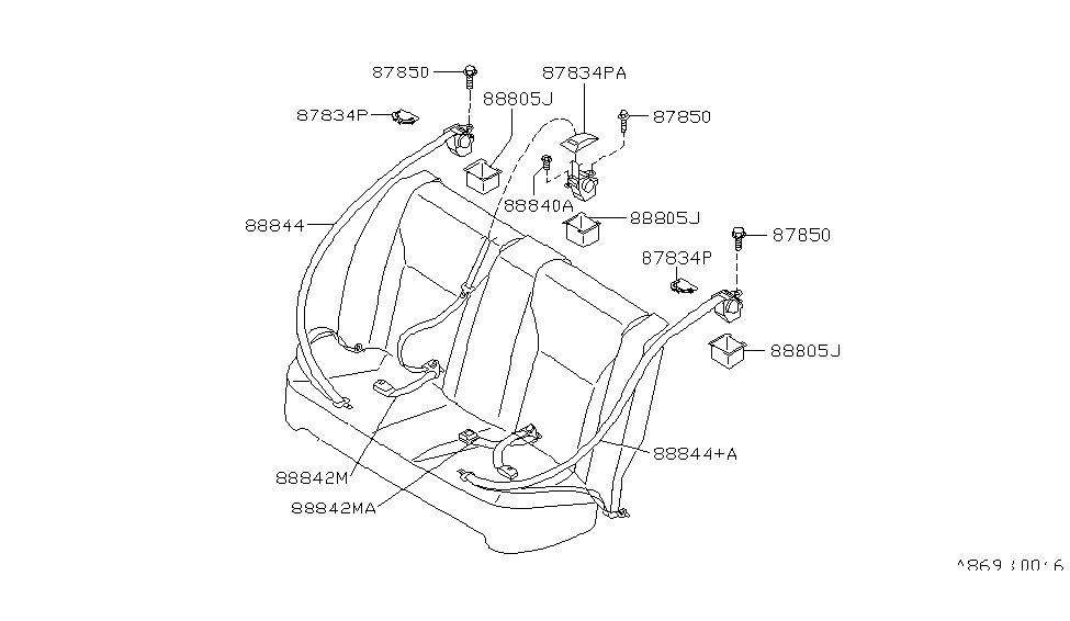 Infiniti 87840-4M400 Cover-Retractor