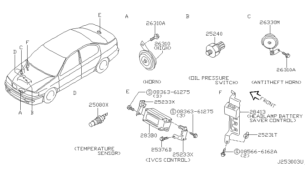 Infiniti 25233-7J400 Bracket-Electric Unit