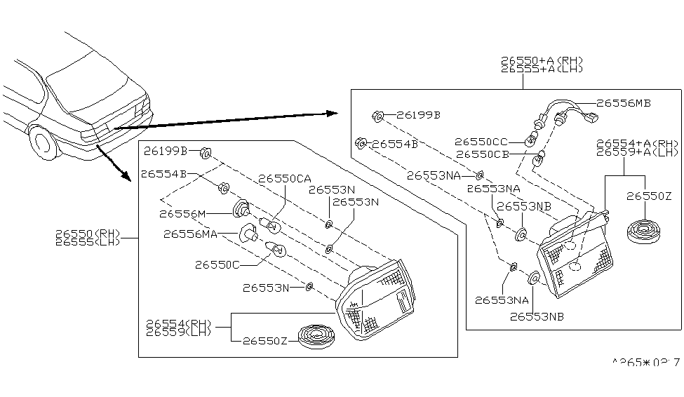 Infiniti 26553-3J101 Packing-Lamp