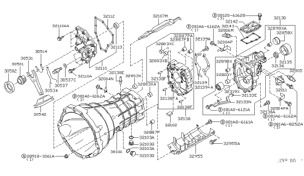 Infiniti 32011-CD000 Bracket-Damper