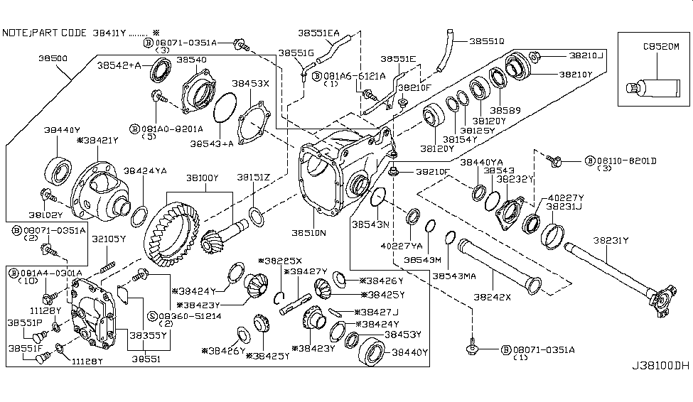 Infiniti 31098-AQ715 Hose-Breather