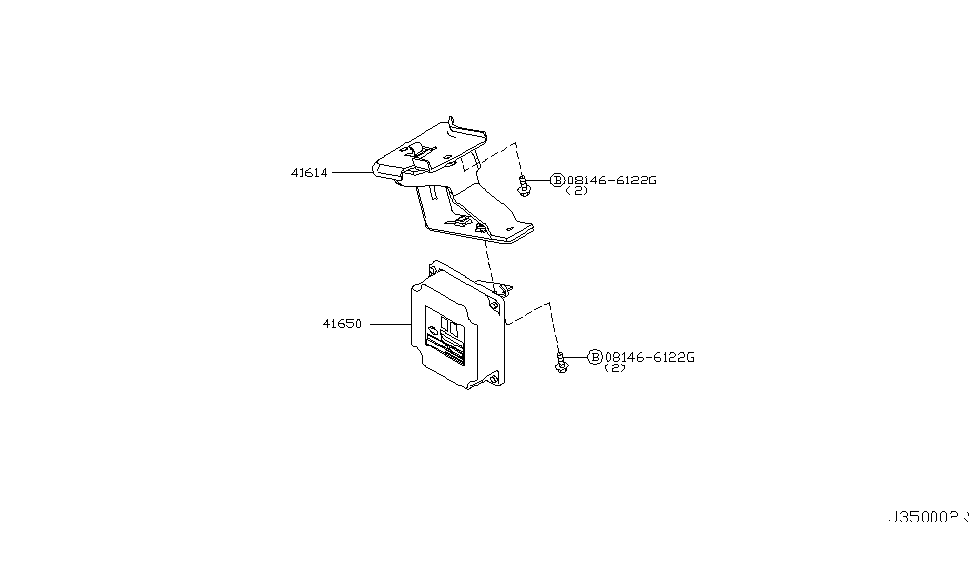 Infiniti 41614-AC700 Bracket-Torque Split Control