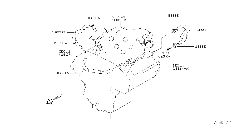 2005 Infiniti G35 Coupe Crankcase Ventilation