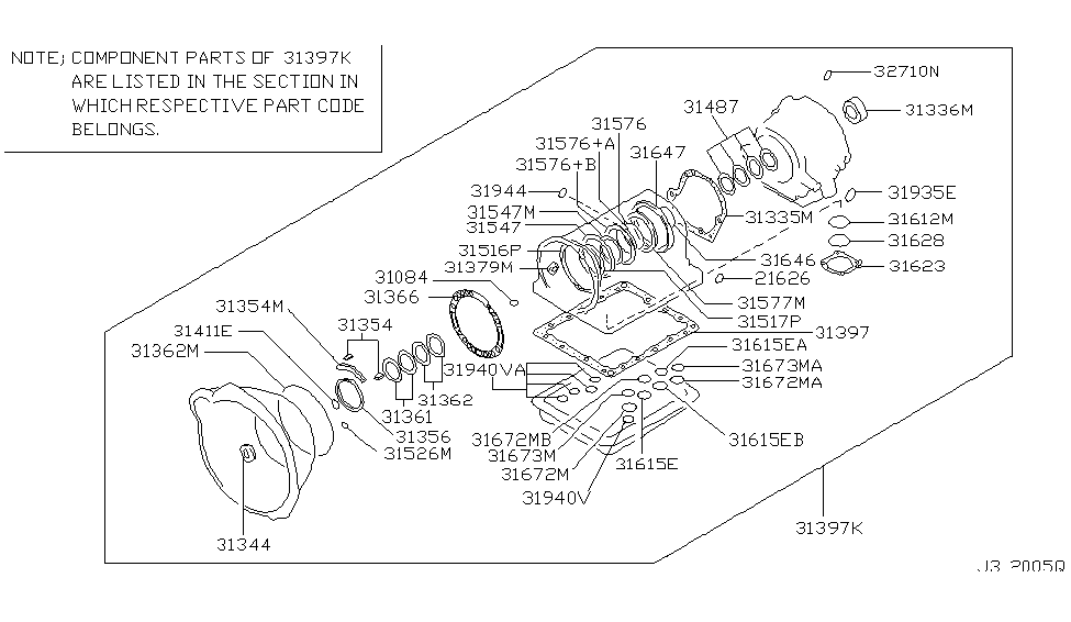 2006 Infiniti G35 Coupe Gasket & Seal Kit (Automatic)