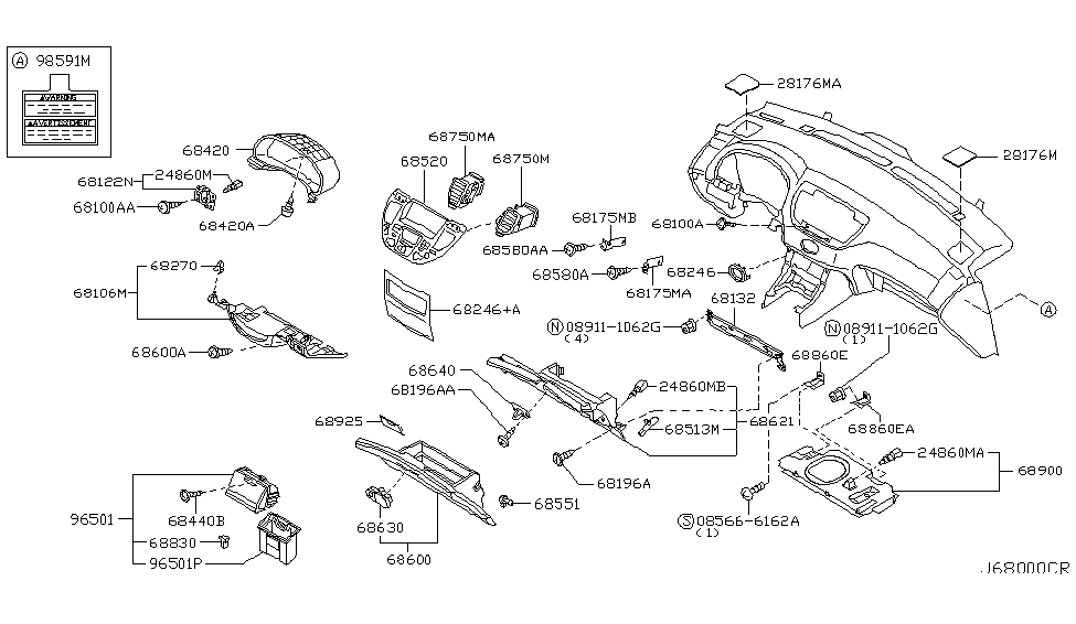 Infiniti 24860-AU001 Socket & Bulb