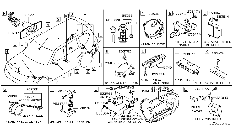 Infiniti 284E7-1ZD1B Adas Controller Assembly