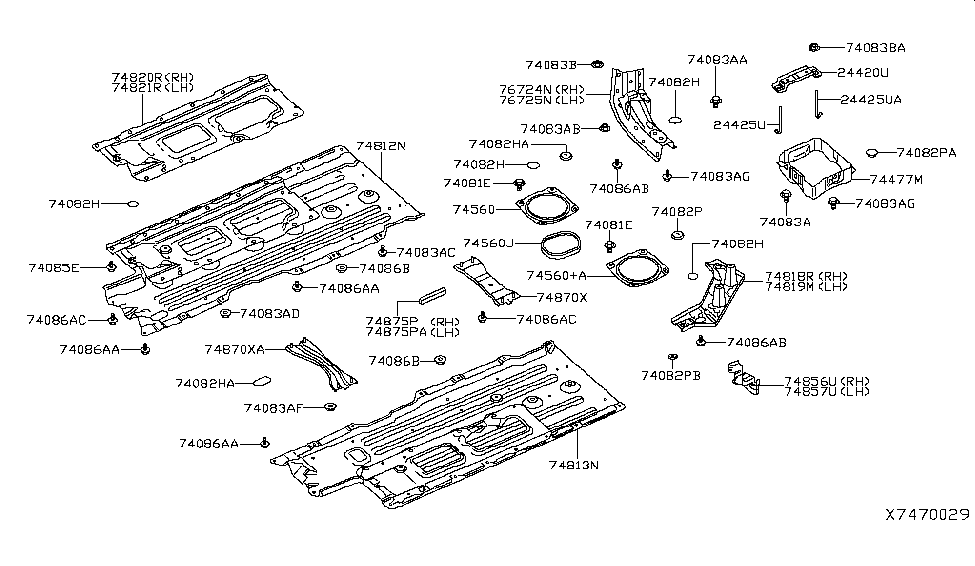 Infiniti 76856-5NA0A Protector-Side,RH