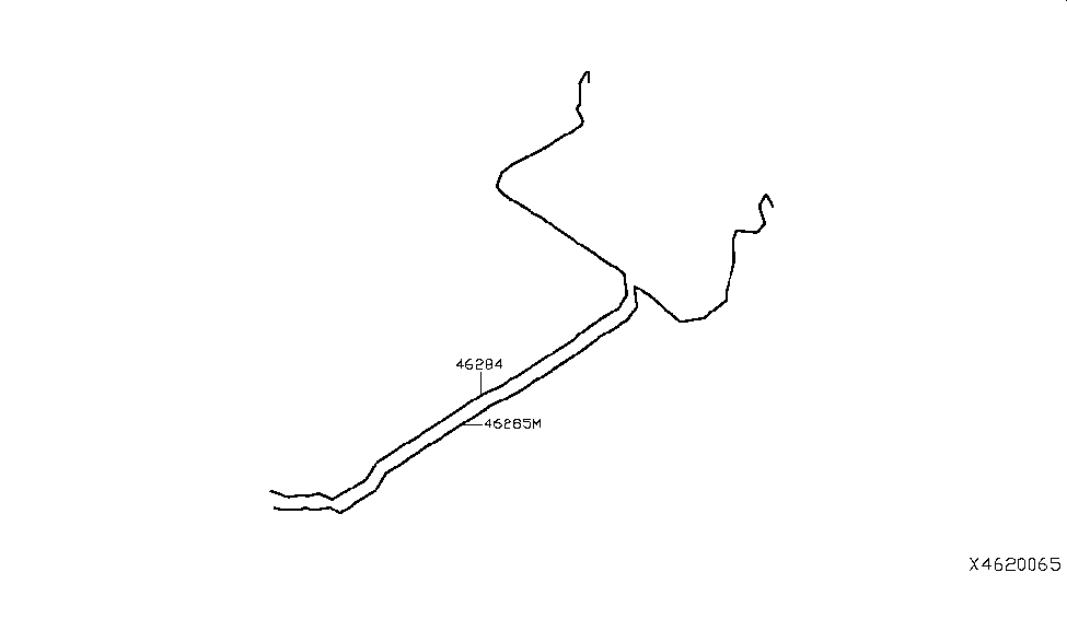 Infiniti 46285-5NA0A Tube Assy-Brake,Rear