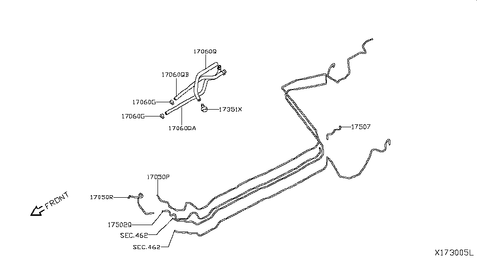 Infiniti 18791-5NA0A Hose-Evaporation Piping