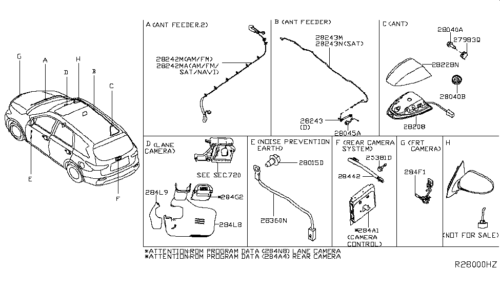 Infiniti 284G3-6JA0C Camera Assembly-Lane Keep