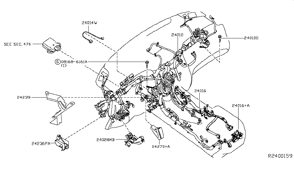 Infiniti 24019-3JA2B Harness-Sub,Main