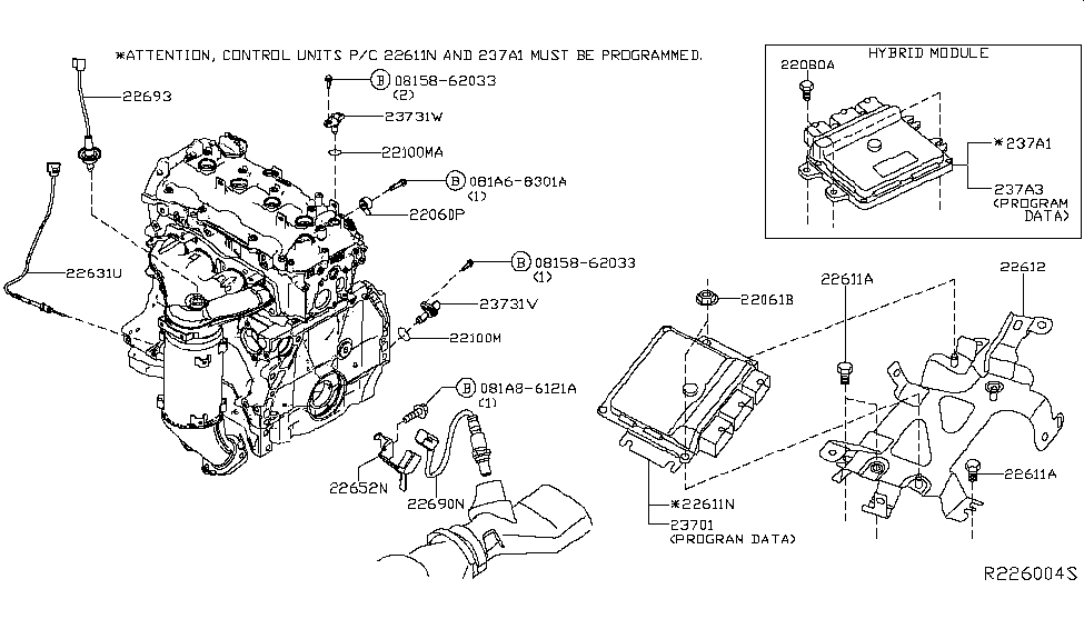 Infiniti 237A1-3JV9C Hardware-Hybrid Control