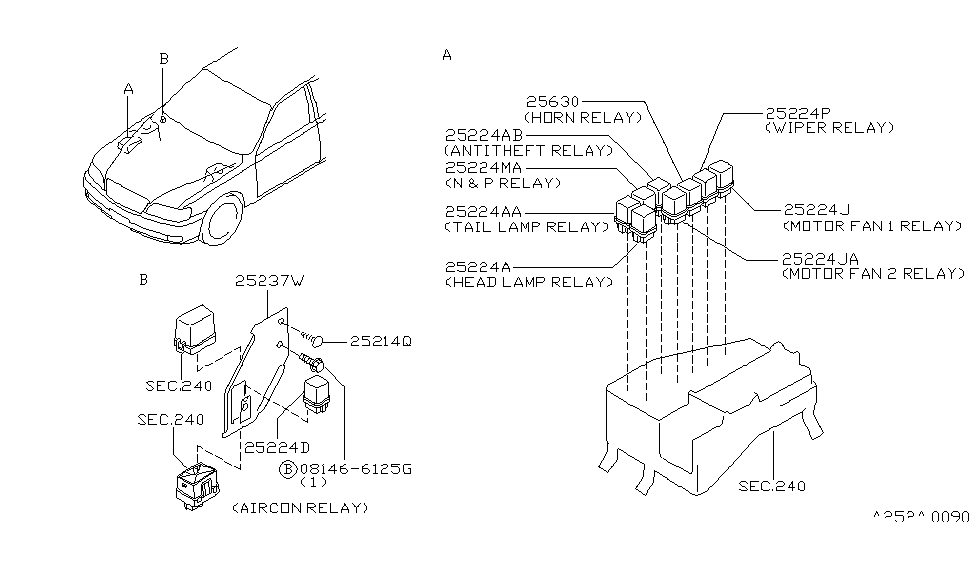 Infiniti 25238-6P103 Bracket-Relay