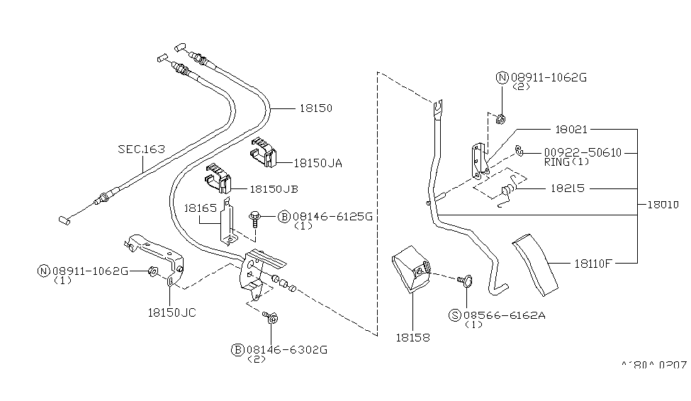 Infiniti 18005-5P110 Lever Assembly-Pedal