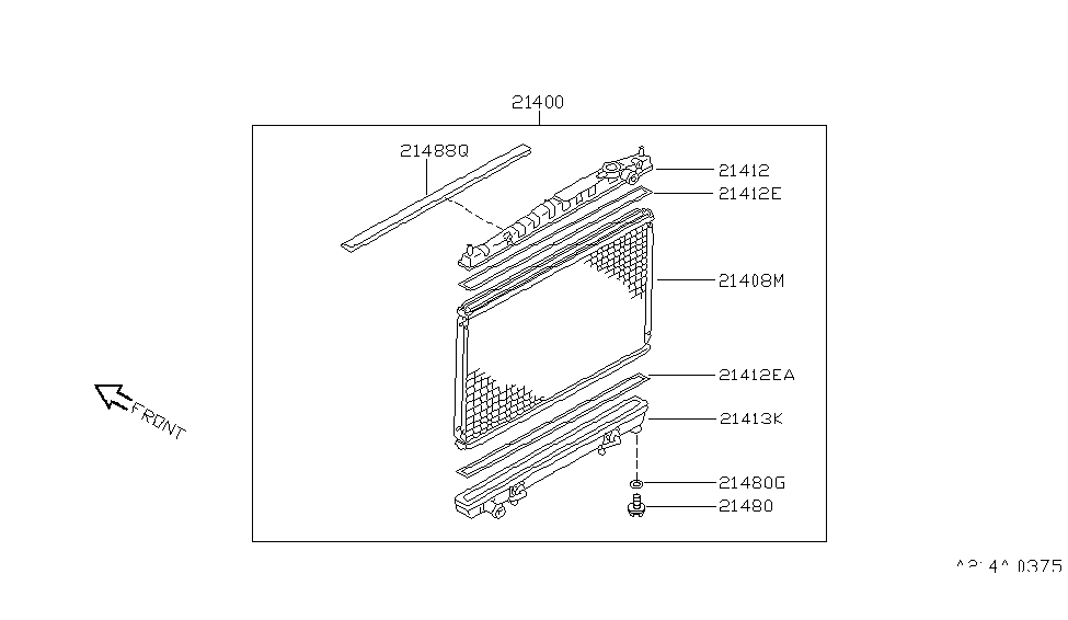 Infiniti 21412-6P000 Tank-Radiator, Upper