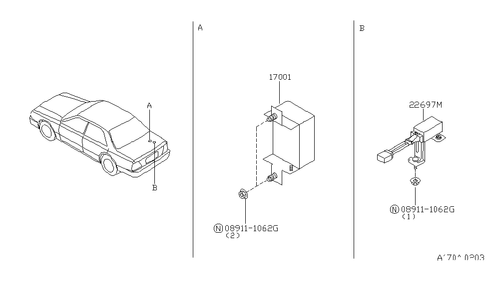 Infiniti 22698-6P110 Resistor Assy