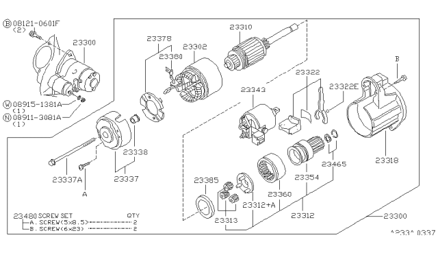 2001 Infiniti QX4 Starter Motor Diagram 1