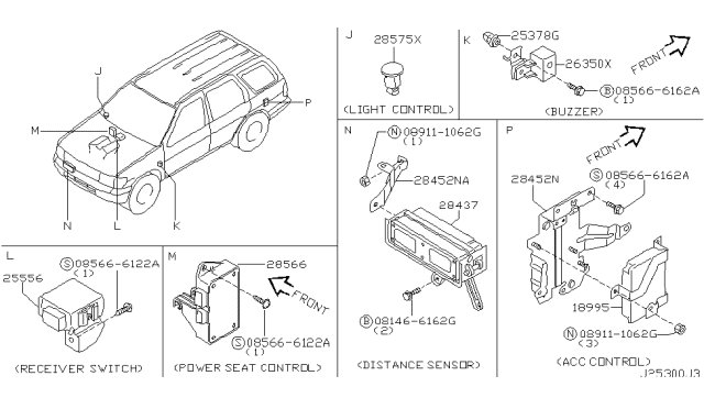 2002 Infiniti QX4 Electrical Unit Diagram 4