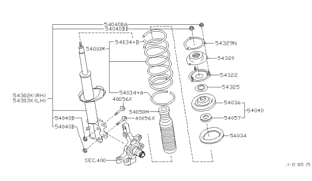 2001 Infiniti QX4 Front Suspension Diagram 5