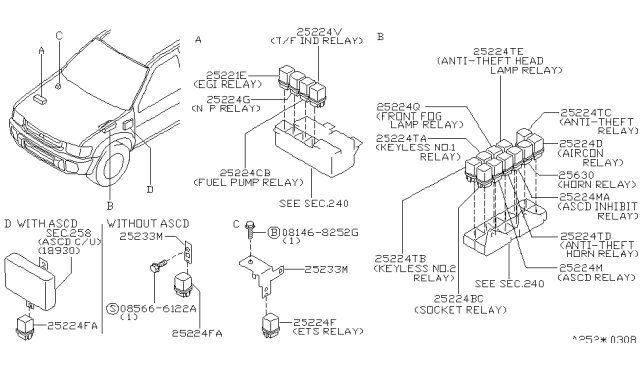 1997 Infiniti QX4 Relay Diagram 3