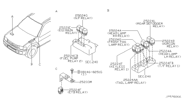 2002 Infiniti QX4 Relay Diagram 3