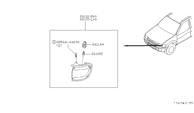 1997 Infiniti QX4 Side Marker Lamp Diagram