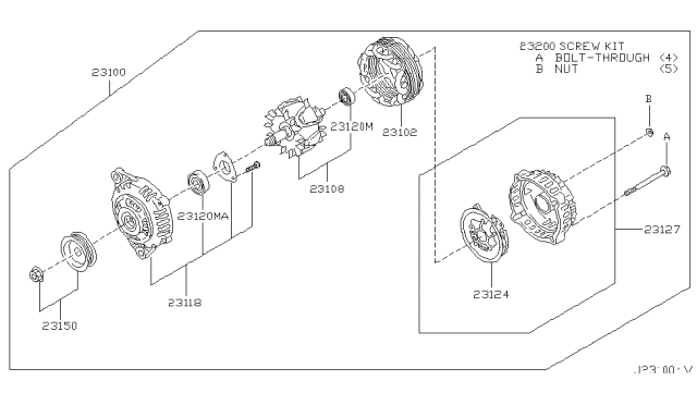 2000 Infiniti QX4 Alternator Diagram 2